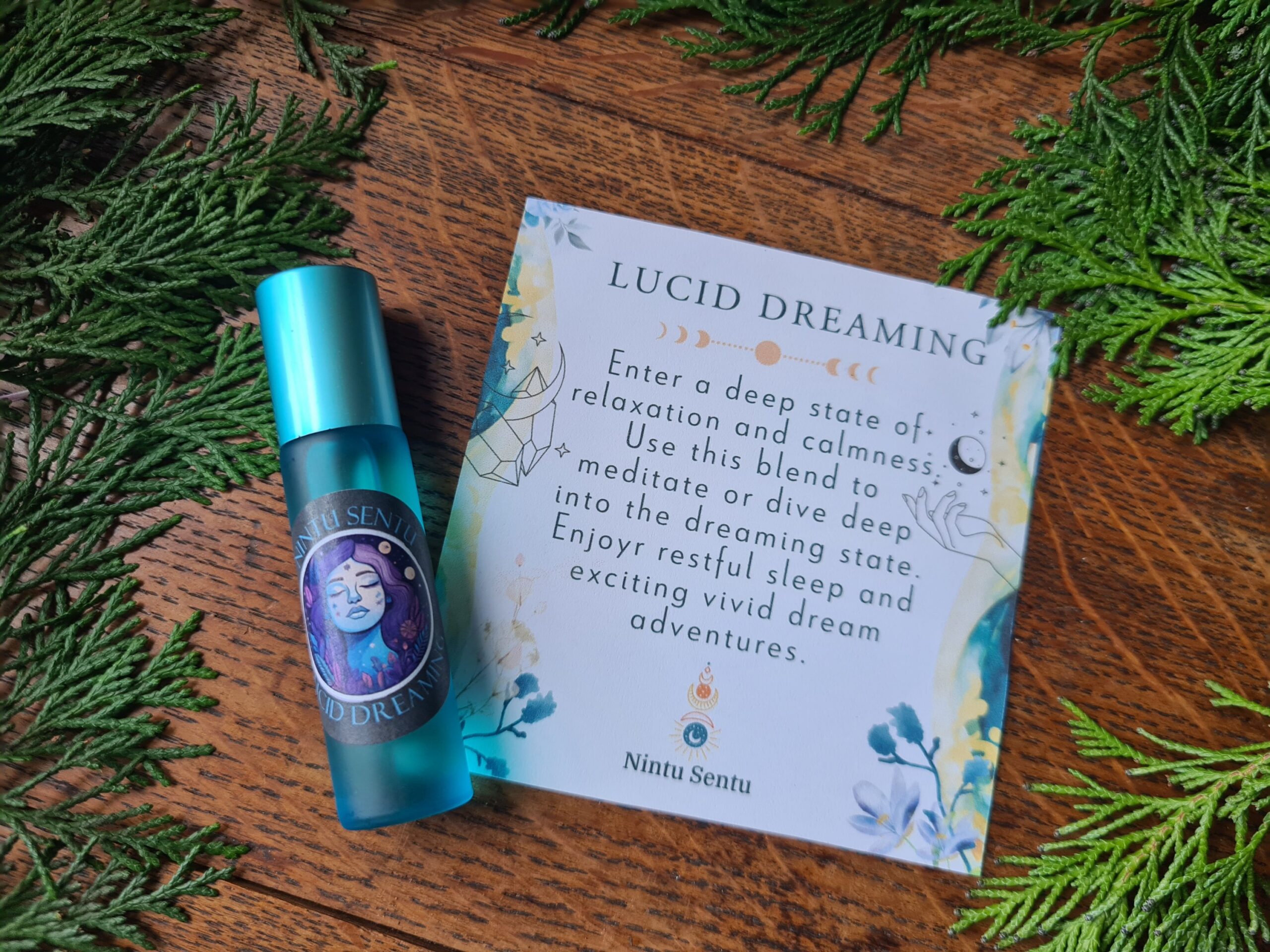 Lucid dreaming oil blend roller high frequency Reiki Master sacred geometry and crystal charged - Image 3