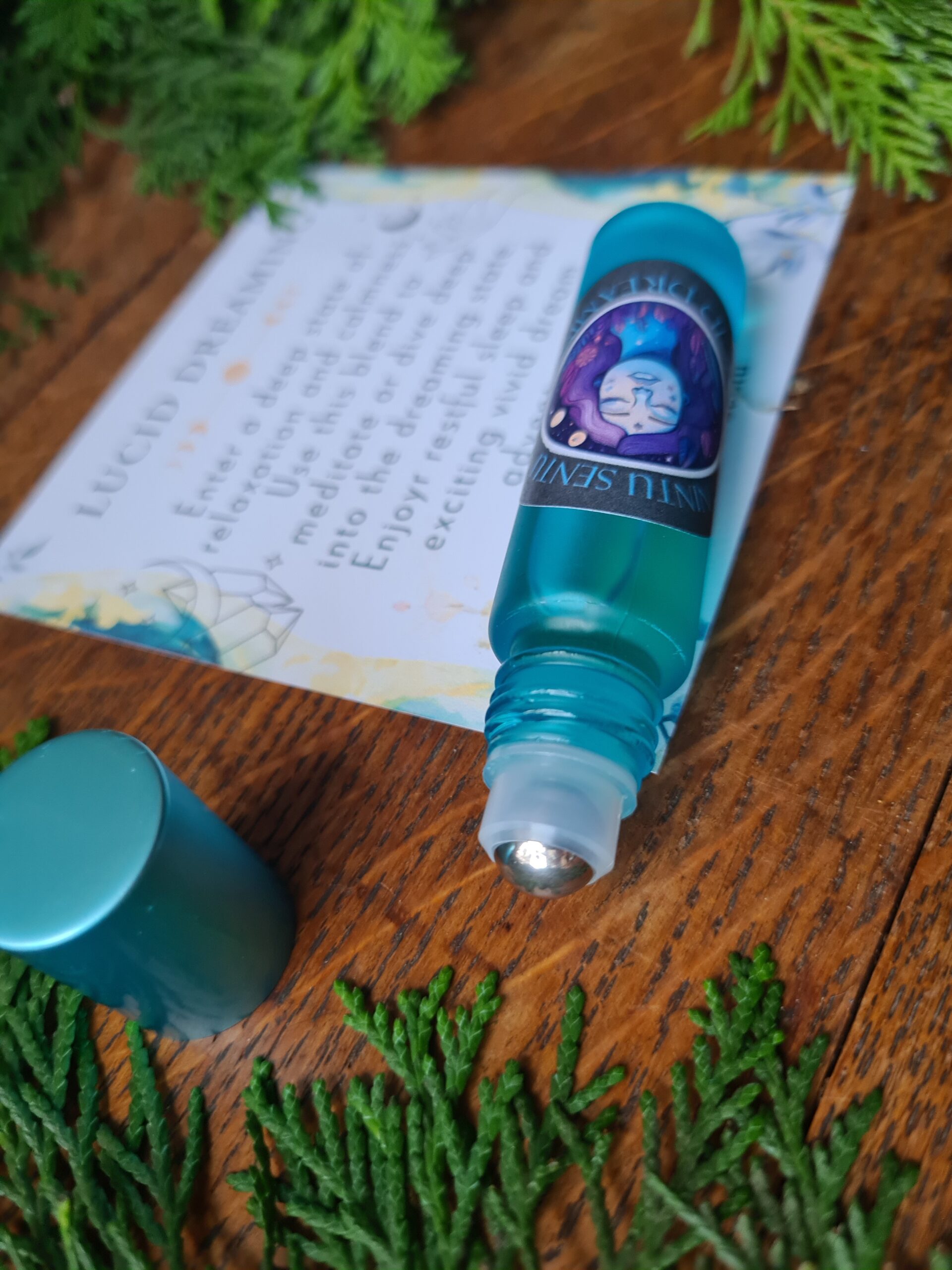 Lucid dreaming oil blend roller high frequency Reiki Master sacred geometry and crystal charged - Image 2