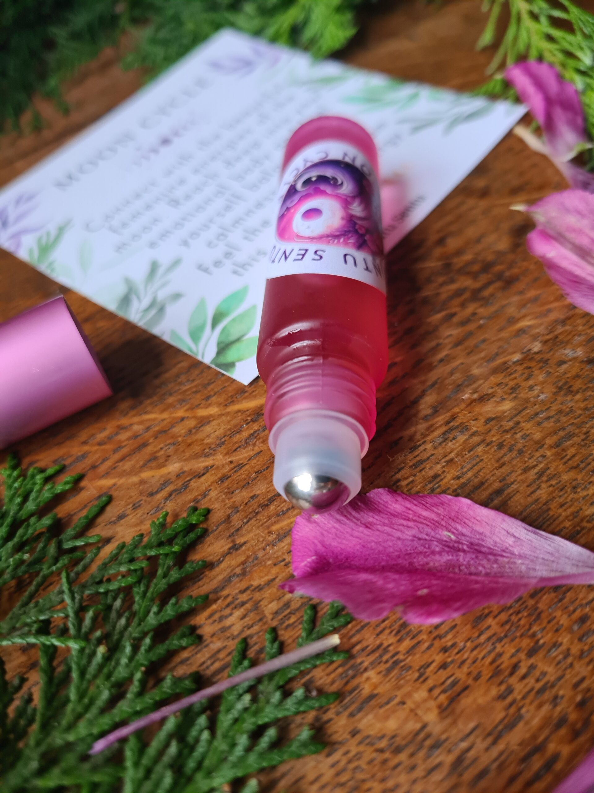 Moon cycle oil blend roller high frequency Reiki Master sacred geometry and crystal charged - Image 2