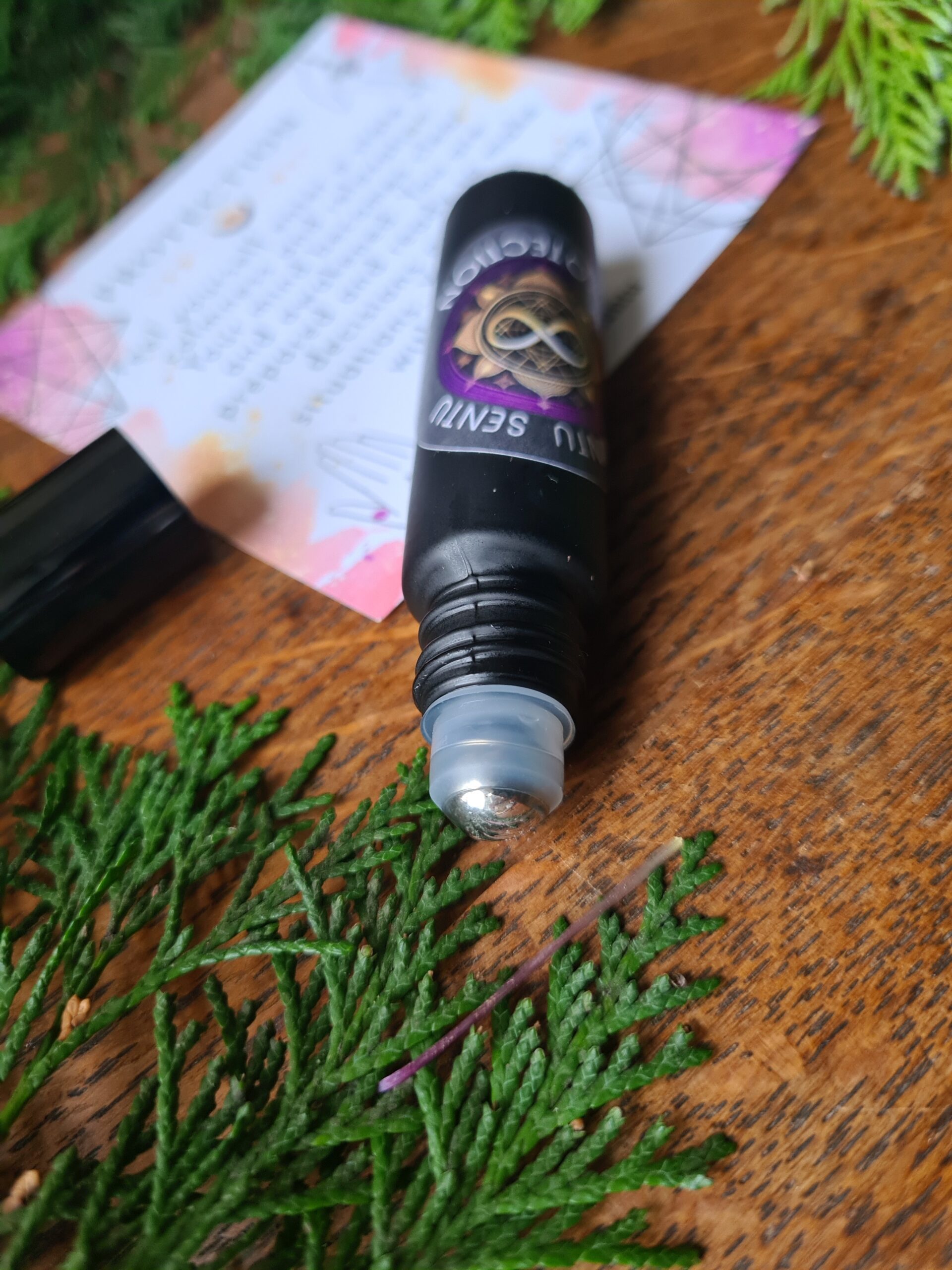 Protection oil blend roller high frequency Reiki Master sacred geometry and crystal charged - Image 2