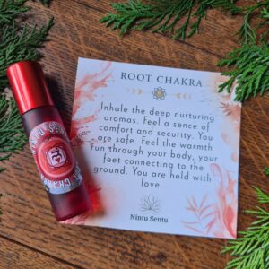 Base root chakra oil blend high frequency Reiki Master sacred geometry and crystal charged