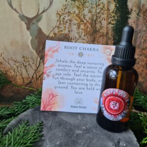 Base root chakra oil blend high frequency Reiki Master sacred geometry and crystal charged 50ml