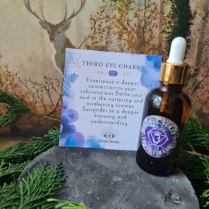 Third eye chakra oil blend high frequency Reiki Master sacred geometry and crystal charged 50ml