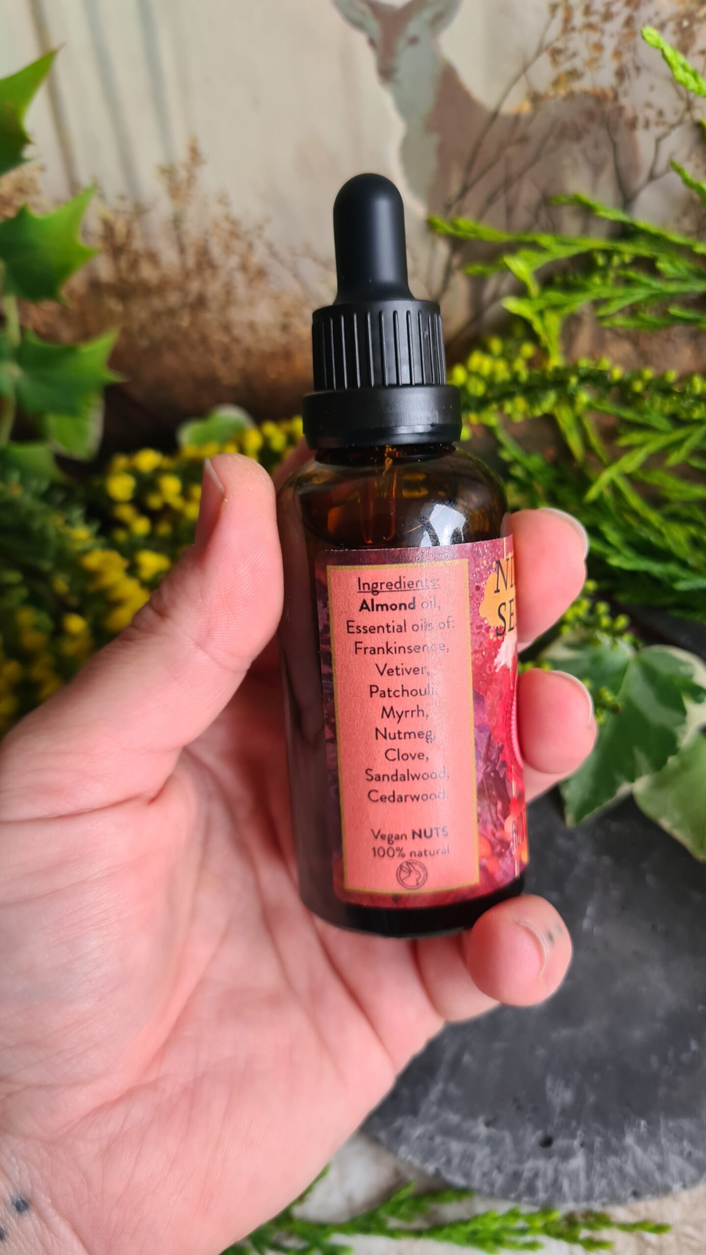 Base root chakra oil blend high frequency Reiki Master sacred geometry and crystal charged 50ml - Image 3
