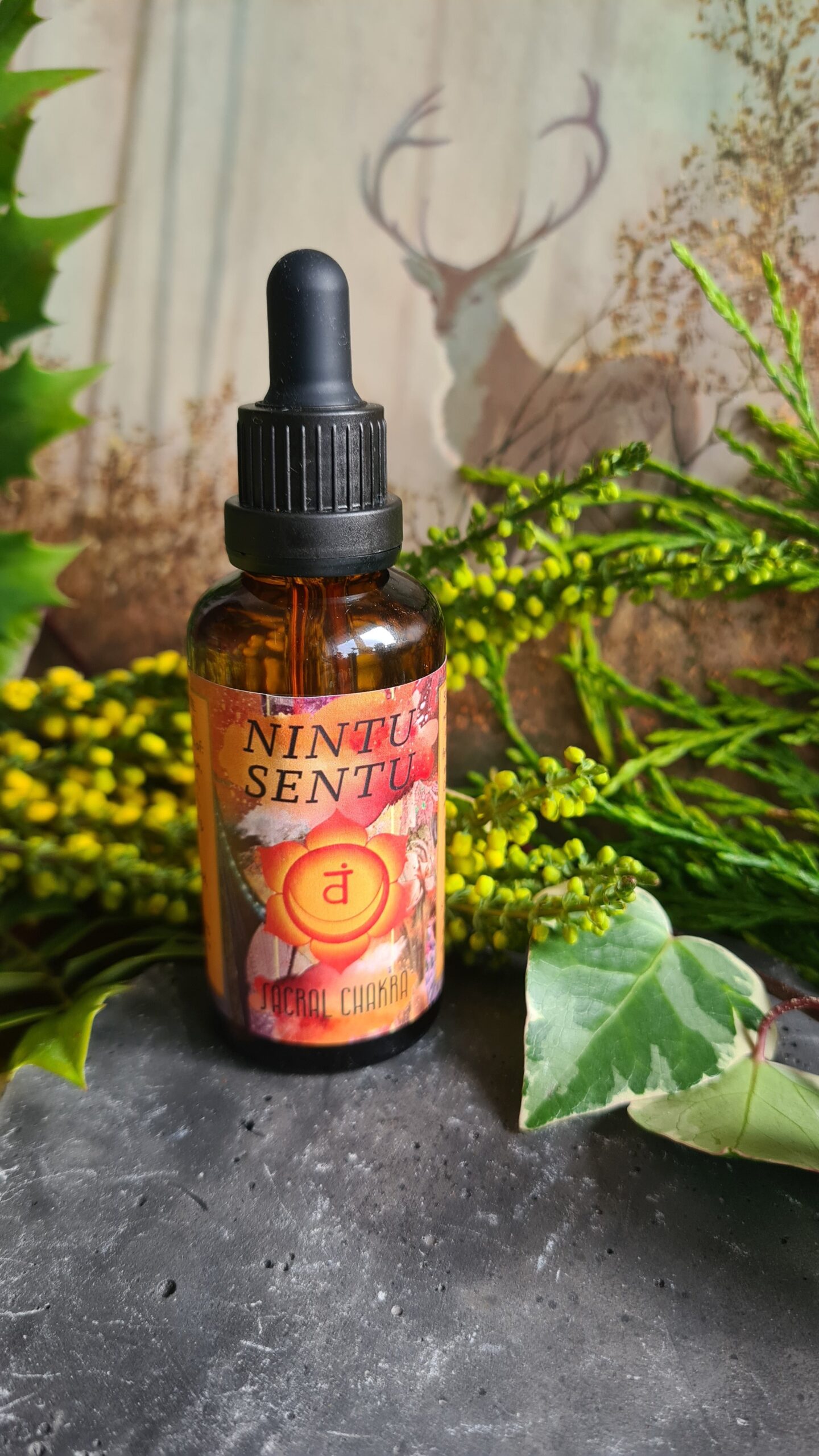 Sacral chakra oil blend high frequency Reiki Master sacred geometry and crystal charged 50ml