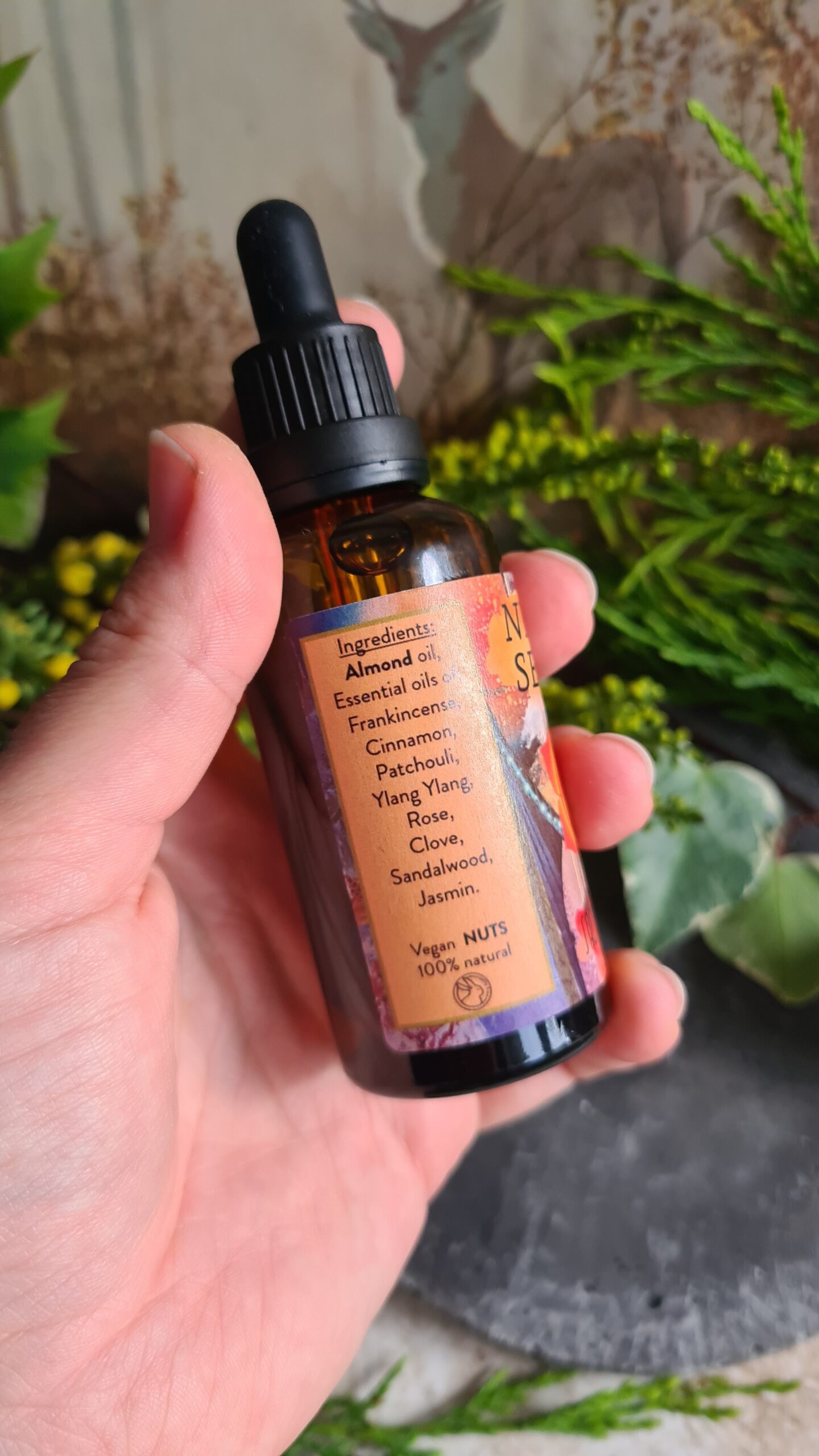 Sacral chakra oil blend high frequency Reiki Master sacred geometry and crystal charged 50ml - Image 3