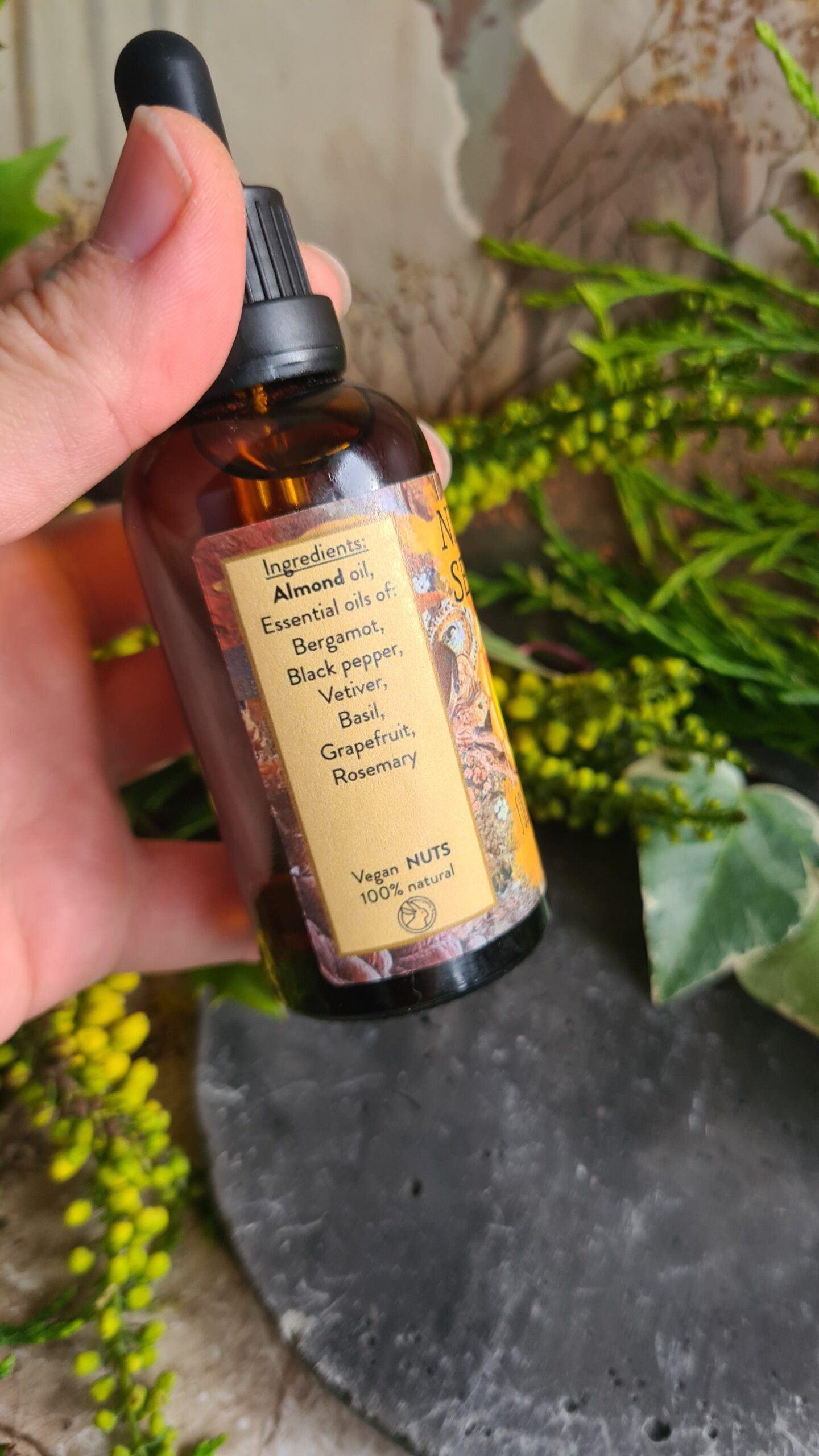 Solar plexus chakra oil blend high frequency Reiki Master sacred geometry and crystal charged 50ml - Image 2