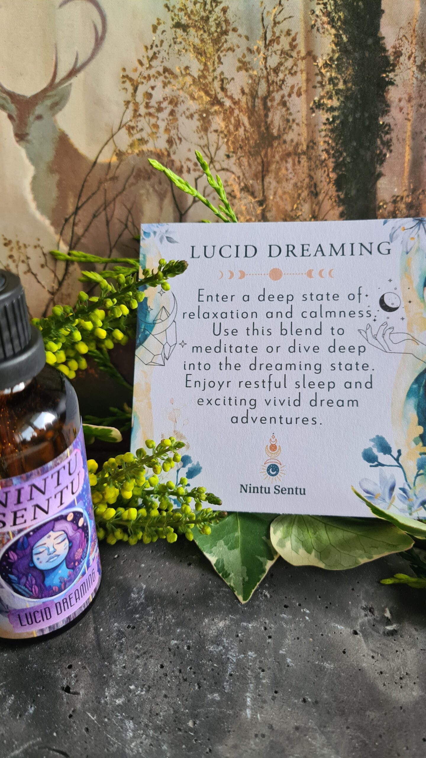 Lucid dreaming oil blend high frequency Reiki Master sacred geometry and crystal charged 50ml - Image 3