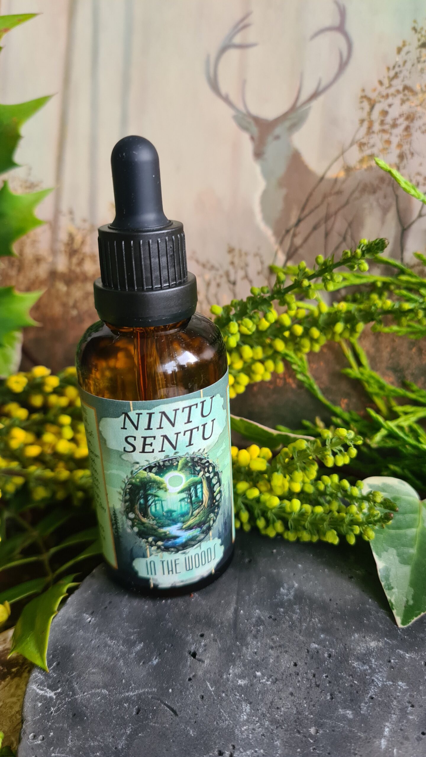 In the Woods essential oil blend high frequency Reiki Master sacred geometry and crystal charged