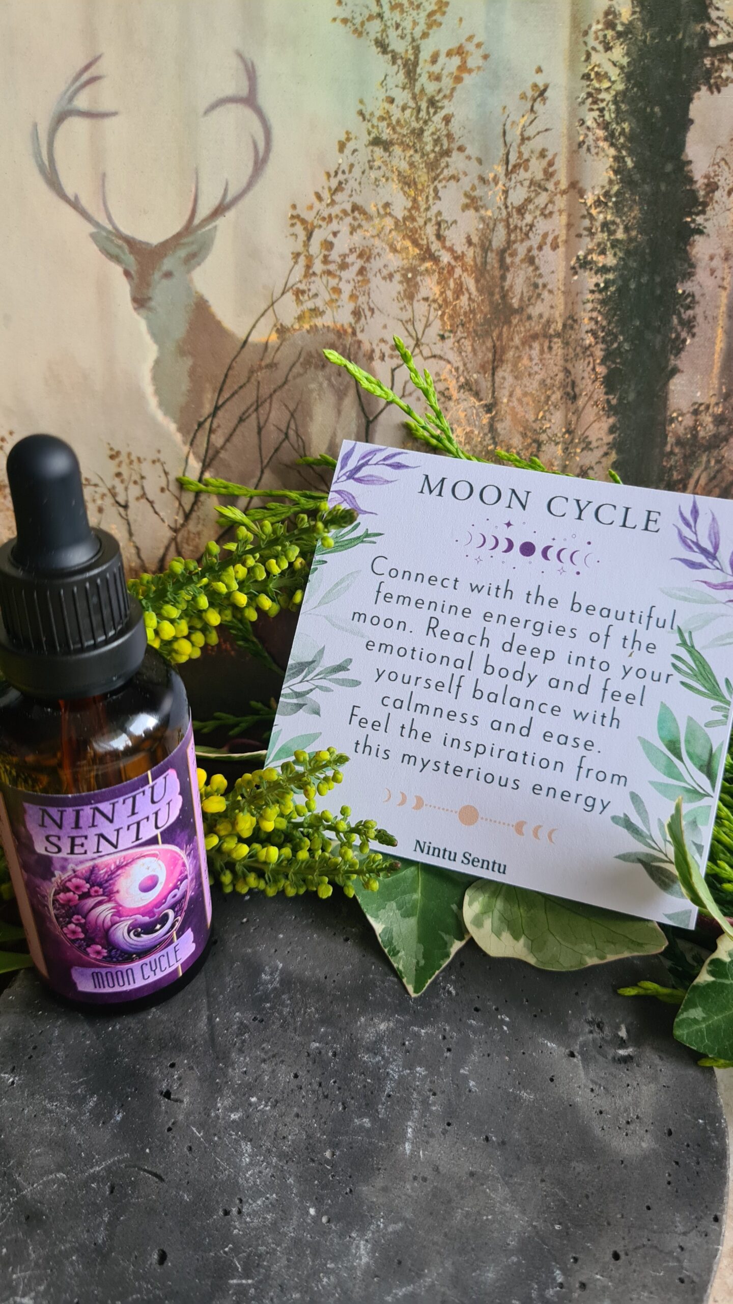 Moon cycle oil blend high frequency Reiki Master sacred geometry and crystal charged 50ml - Image 3