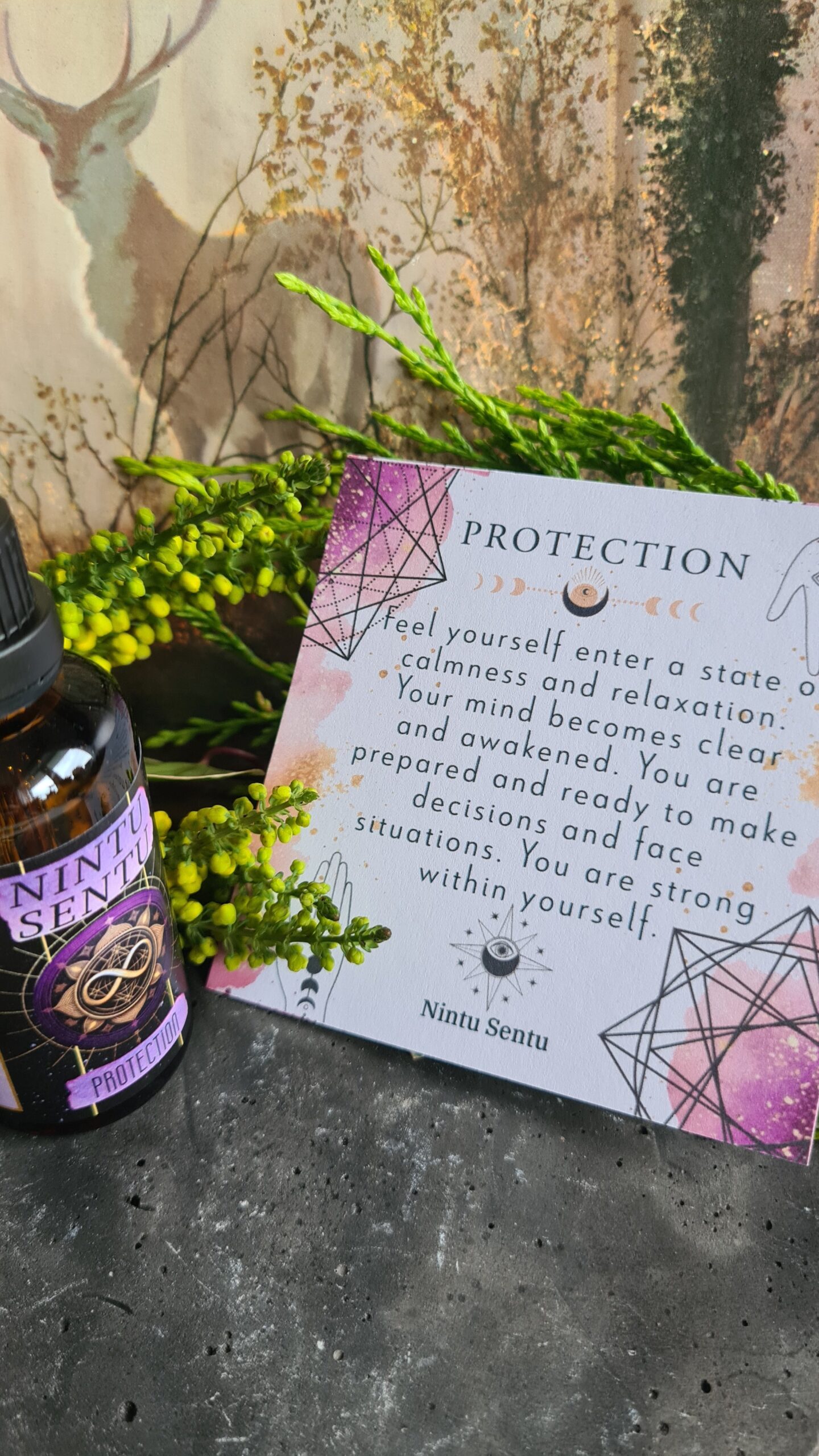 Protection oil blend high frequency Reiki Master sacred geometry and crystal charged 50ml - Image 3