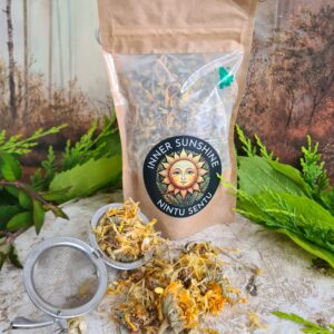 Inner sunshine healing herbal tea blend for energising calming and awakening