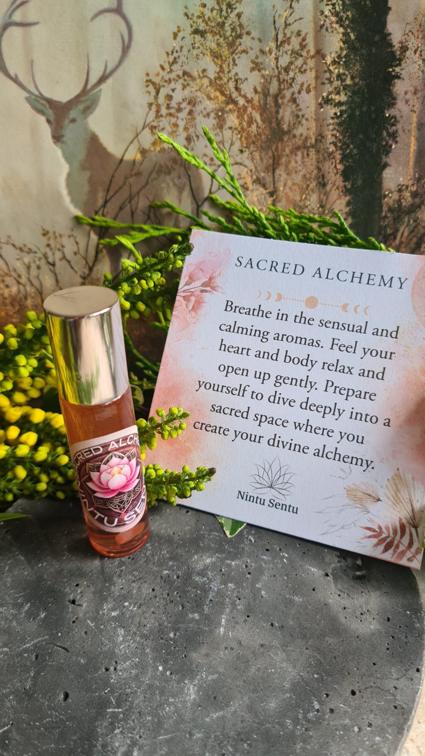 Sacred Alchemy oil blend high frequency Reiki Master sacred geometry and crystal charged